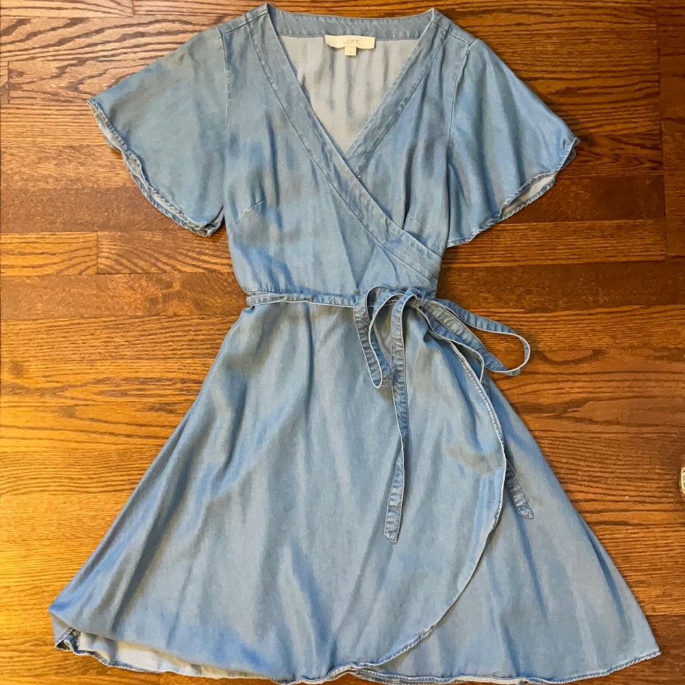 LOFT Chambray Dress